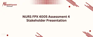 NURS FPX 4005 Assessment 4 Stakeholder Presentation