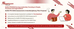 NURS FPX 4005 Assessment 3 Interdisciplinary Plan Proposal