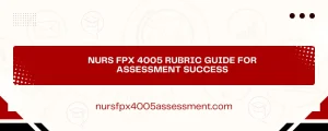 NURS FPX 4005 Rubric Guide for Assessment Success